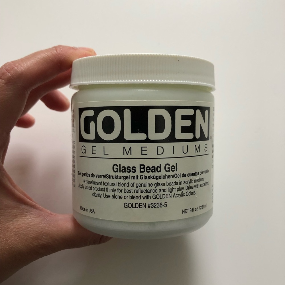 Golden Gel Mediums Glass Bead Gel acrylic painting art supplies